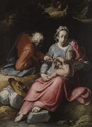 Holy Family CORNELIS VAN HAARLEM